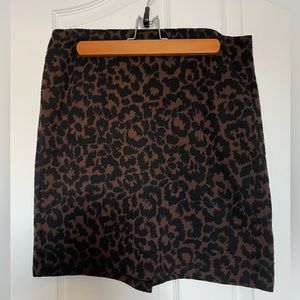 Worthington animal print skirt.